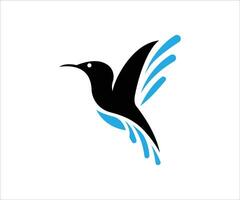 logotipo de colibrí vector