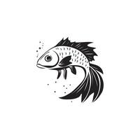 Fish fishing logo icon template creative symbol of fishing club vector