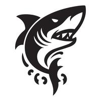 Shark design with angry style vector