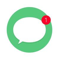 Icon of cloud text. White bubbles with marker a new message vector
