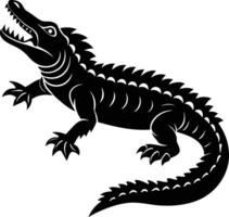 Crocodile Silhouette illustration design vector