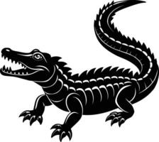 Crocodile Silhouette illustration design vector