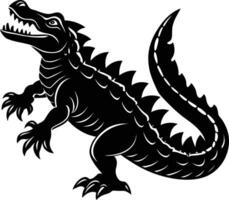 Crocodile Silhouette illustration design vector