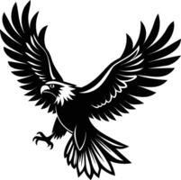 águila silueta ilustración diseño vector