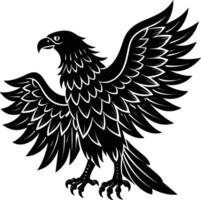 águila silueta ilustración diseño vector
