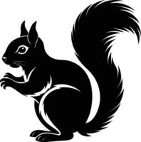 Squirrel silhouette illustration design vector