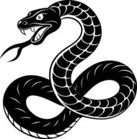 Snake silhouette illustration design vector