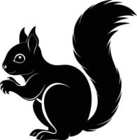 Squirrel silhouette illustration design vector