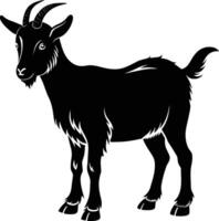 Pygmy goat Silhouette illustration design vector