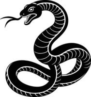 Snake silhouette illustration design vector