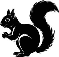 Squirrel silhouette illustration design vector