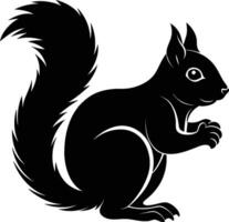 Squirrel silhouette illustration design vector