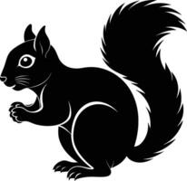 Squirrel silhouette illustration design vector