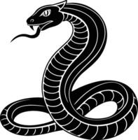 Snake silhouette illustration design vector