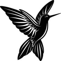 Hummingbird Silhouette illustration design vector