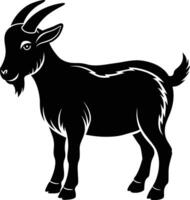 Pygmy goat Silhouette illustration design vector