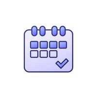 four-day work week icon with outline, 4-day workweek vector