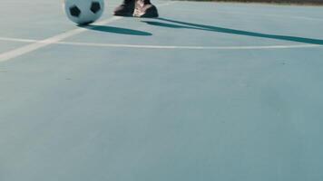 Soccer Player Creating Shadows On The Pitch video