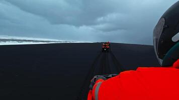 Trip On A Four Wheeler On The Black Icelandic beach video