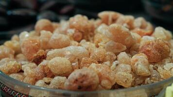 bowl of incense resin crystals video