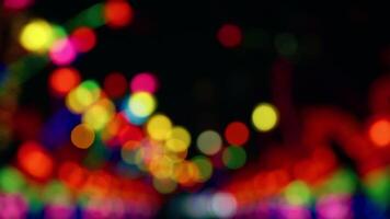 Blurred Lights From A Colorful Night video