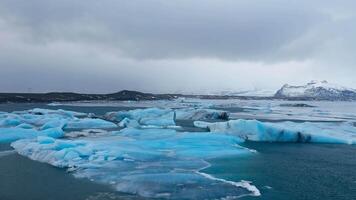 Climate Change In A Icelandic Glacier video