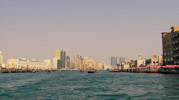 View From The Water Of The Old Dubai video