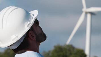 Environmental Technician With Helmet At Work video