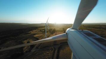Green Economy of wind turbines video