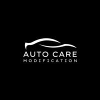 auto cuidado modificación logo vector