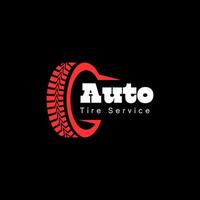 auto neumático Servicio logo diseño vector
