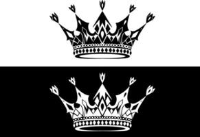 crown illustration in graffiti style vector