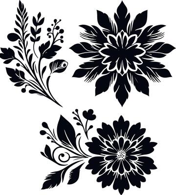 Floral Background with butterfly element for design