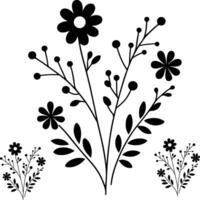Floral Background with butterfly element for design vector