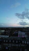 Aerial Vertical Footage of Illuminated Leighton Buzzard Town of England During Night. England United Kingdom, March 29th, 2024 video