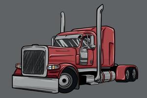 ilustración de camión vector