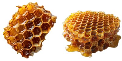 Bienenwabe isoliert isoliert auf transparent Hintergrund , png