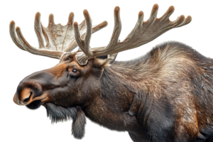 side view moose isolated on transparent background ,moose deer , png