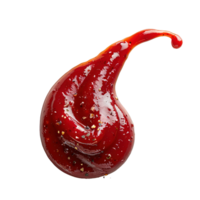 red chili sauce splash isolated on transparent background , png