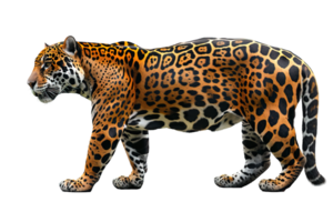 Seite Aussicht Jaguar isoliert auf transparent Hintergrund , png
