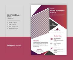 Professional business flyer template. A4 size, fully editable. Easy to customize. vector