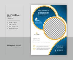 Professional business flyer template. A4 size, fully editable. Easy to customize. vector