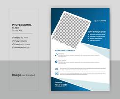 Professional business flyer template. A4 size, fully editable. Easy to customize. vector