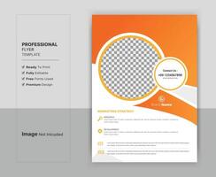 Professional business flyer template. A4 size, fully editable. Easy to customize. vector