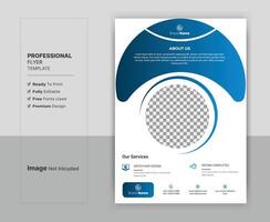 Professional business flyer template. A4 size, fully editable. Easy to customize. vector