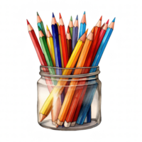 Colored Pencils Illustration png