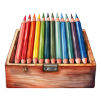 Colored Pencils Illustration png