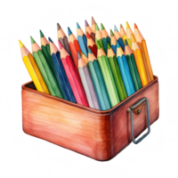 coloré des crayons illustration png