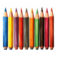 Colored Pencils Illustration png