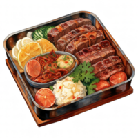 almuerzo caja ilustración png